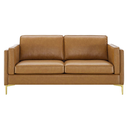 Kaiya Vegan Leather Sofa by Furniture for America