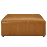 Reef 4-Piece Vegan Leather Sectional Sofa in Tan