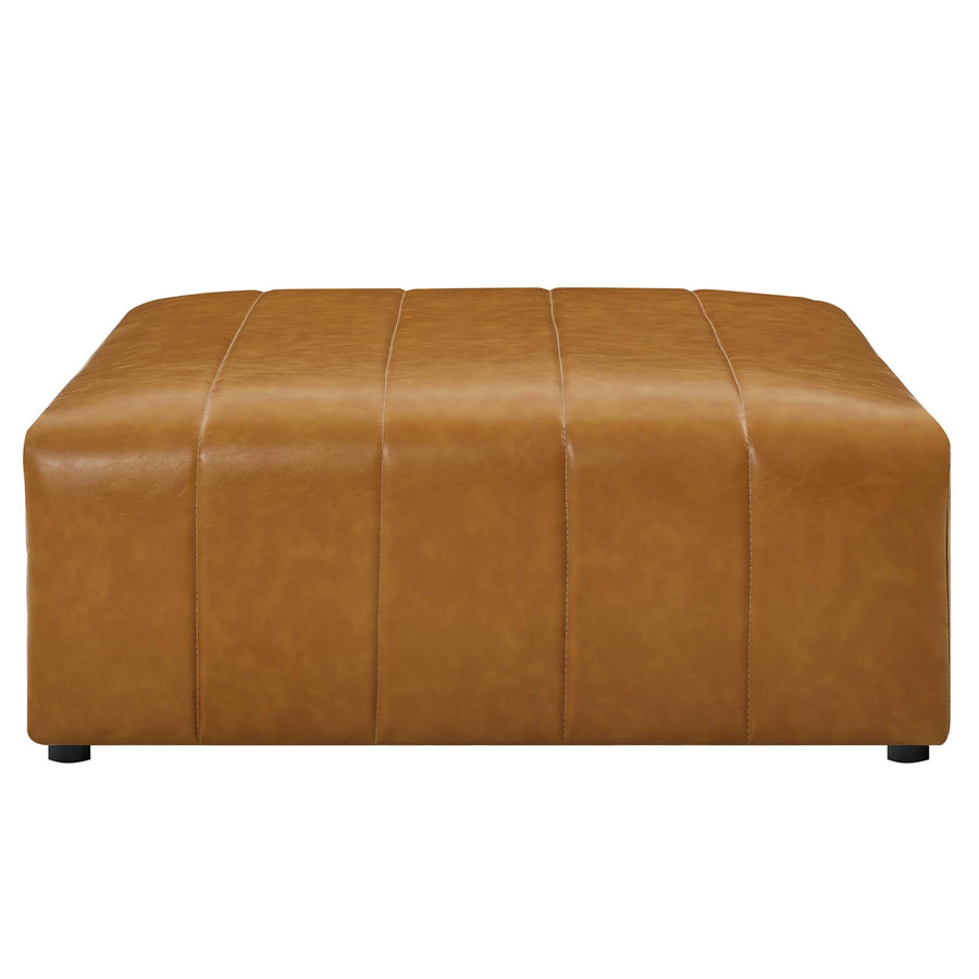 Reef 4-Piece Vegan Leather Sectional Sofa in Tan