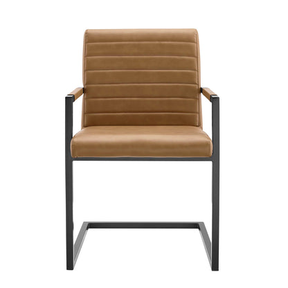 Savoy Vegan Leather Dining Chairs Set of 2 by Furniture for America