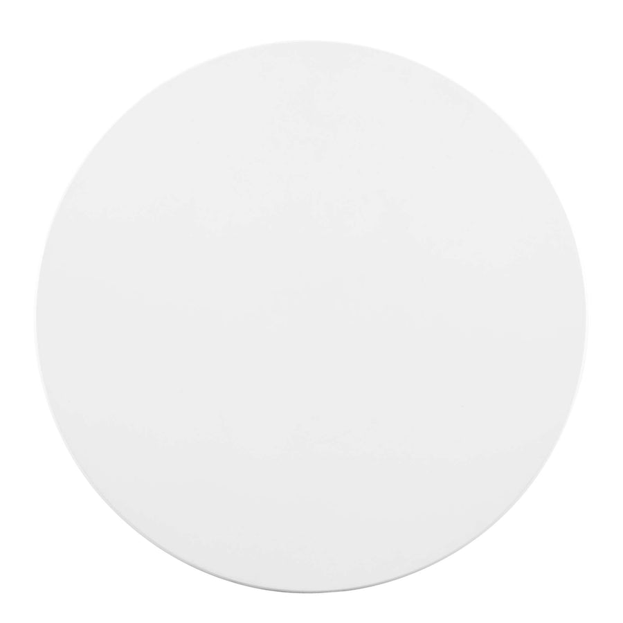 Theo 28" Dining Table in Gold White