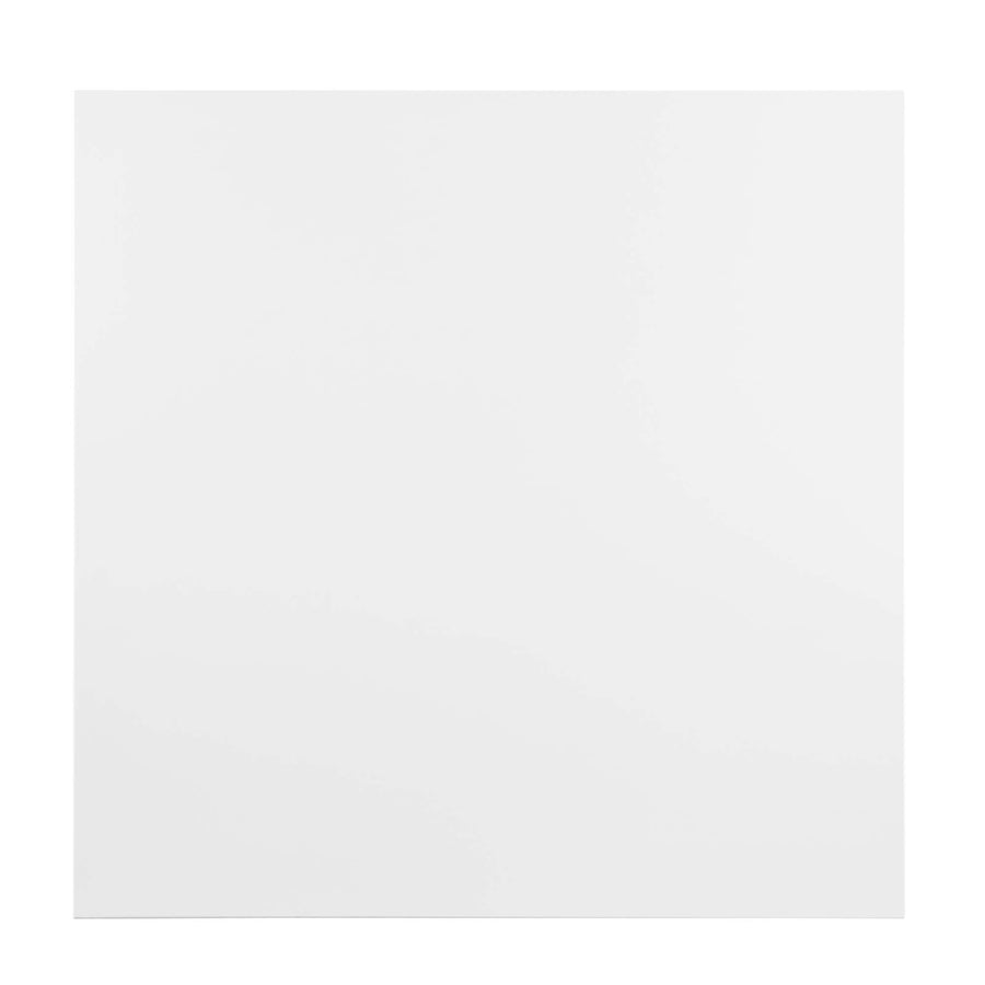 Theo 35" Square Dining Table in Gold White