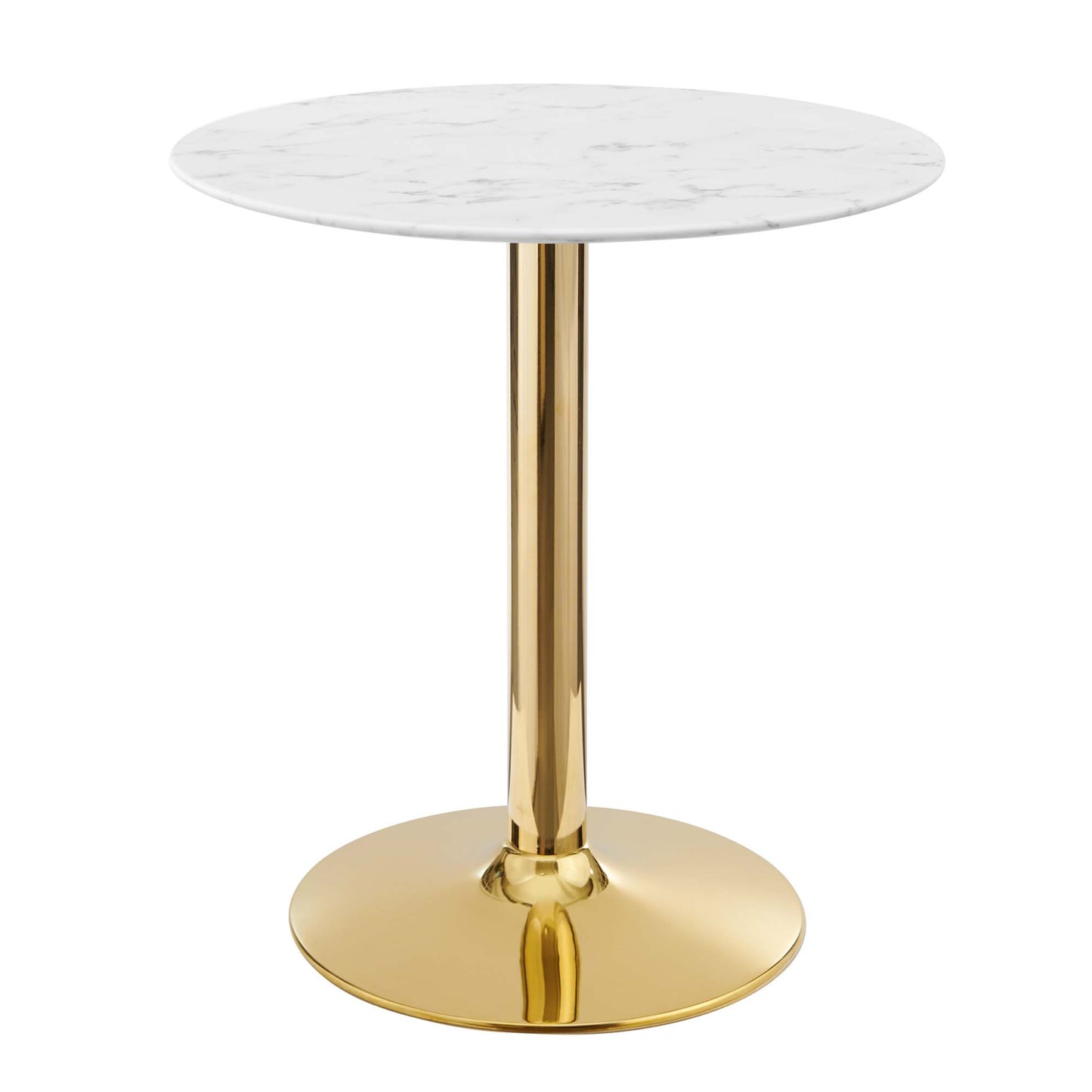 Verne 28" Artificial Marble Dining Table by Furniture For America