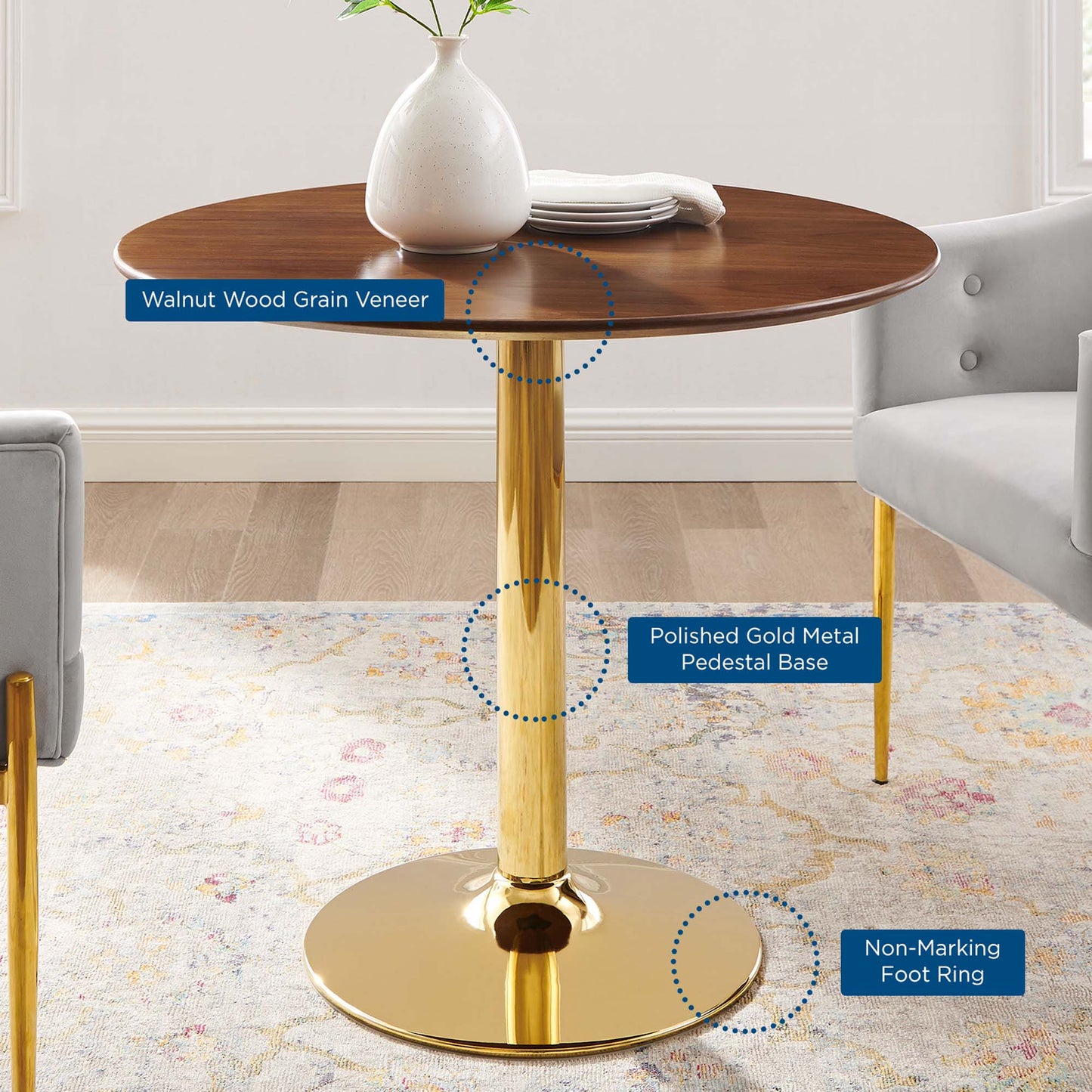 Verne 35" Dining Table by Furniture For America