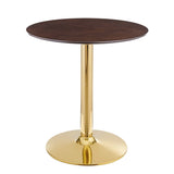 Theo 28" Dining Table in Gold Cherry Walnut