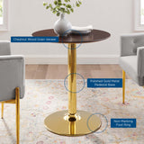 Theo 28" Dining Table in Gold Cherry Walnut