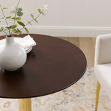 Theo 28" Dining Table in Gold Cherry Walnut