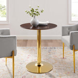 Theo 28" Dining Table in Gold Cherry Walnut