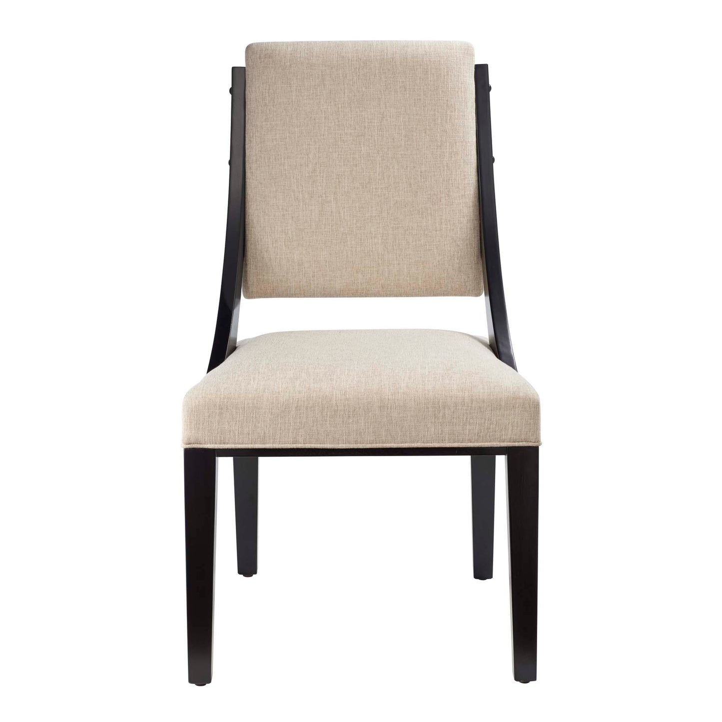 Cambridge Upholstered Fabric Dining Chairs Set of 2 by Furniture For America