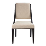 Ifanna Upholstered Fabric Dining Chairs Set of 2 in Beige