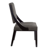 Ifanna Upholstered Fabric Dining Chairs Set of 2 in Gray