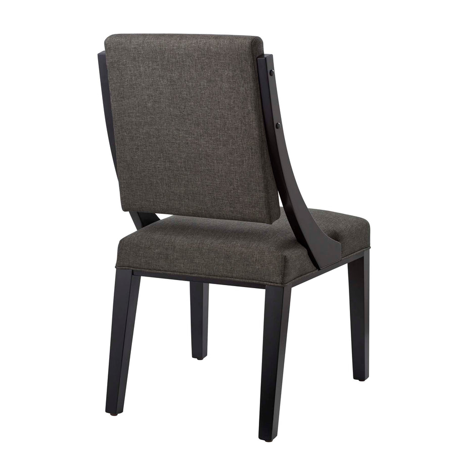 Ifanna Upholstered Fabric Dining Chairs Set of 2 in Gray