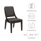 Ifanna Upholstered Fabric Dining Chairs Set of 2 in Gray