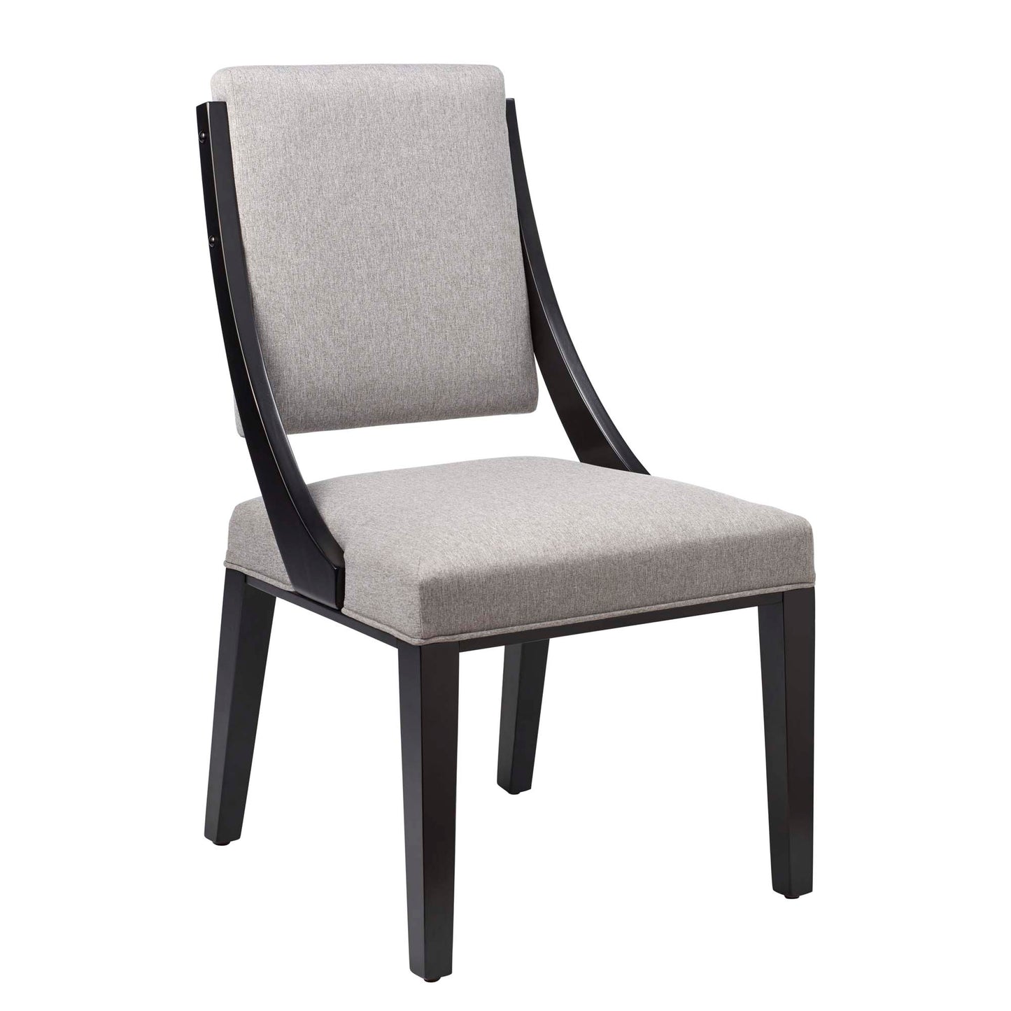 Cambridge Upholstered Fabric Dining Chairs Set of 2 by Furniture For America