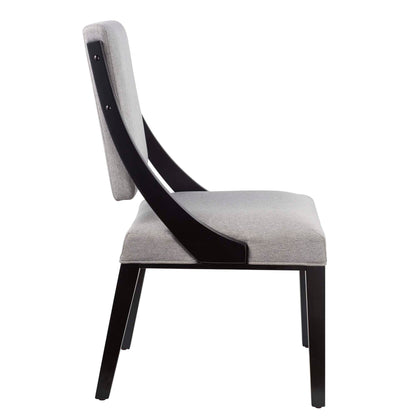 Cambridge Upholstered Fabric Dining Chairs Set of 2 by Furniture For America