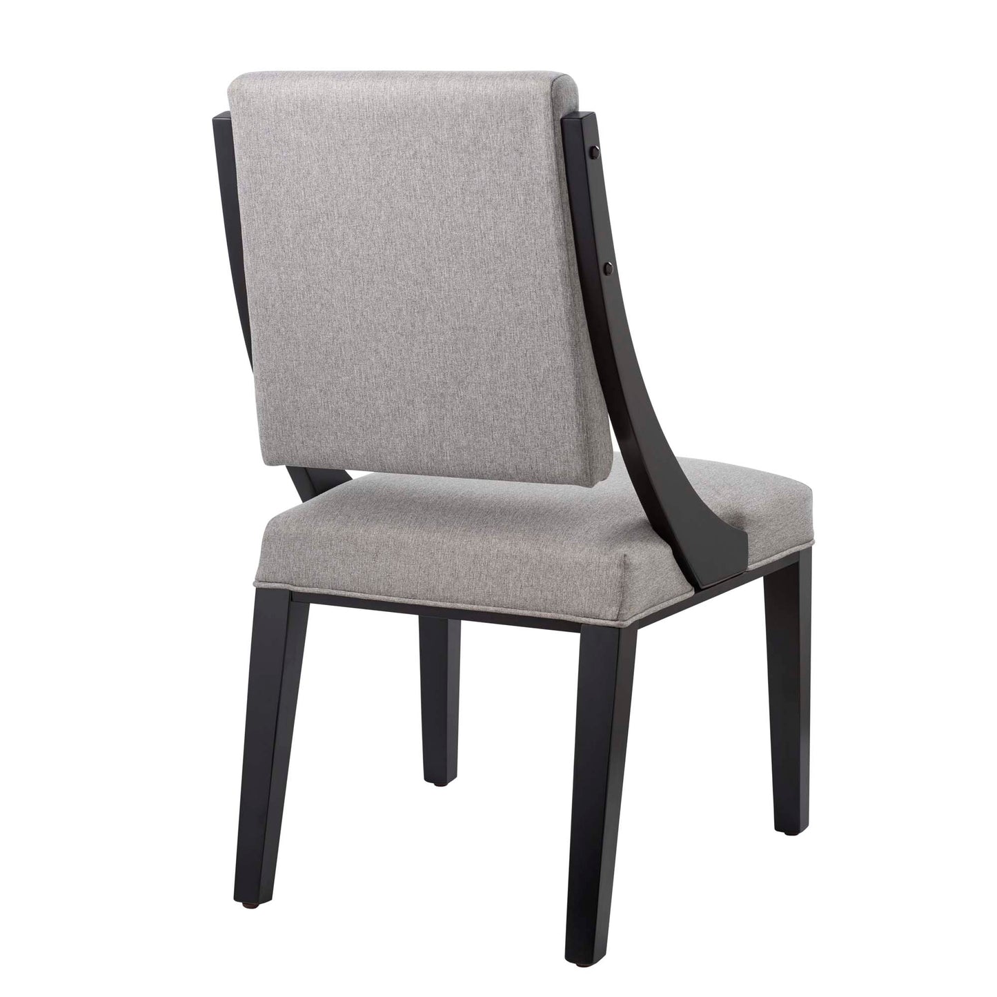 Cambridge Upholstered Fabric Dining Chairs Set of 2 by Furniture For America