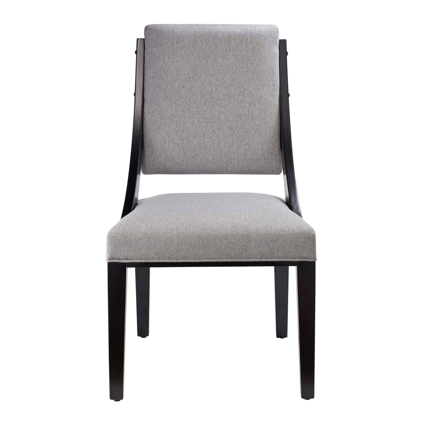 Cambridge Upholstered Fabric Dining Chairs Set of 2 by Furniture For America