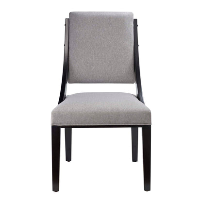 Cambridge Upholstered Fabric Dining Chairs Set of 2 by Furniture For America