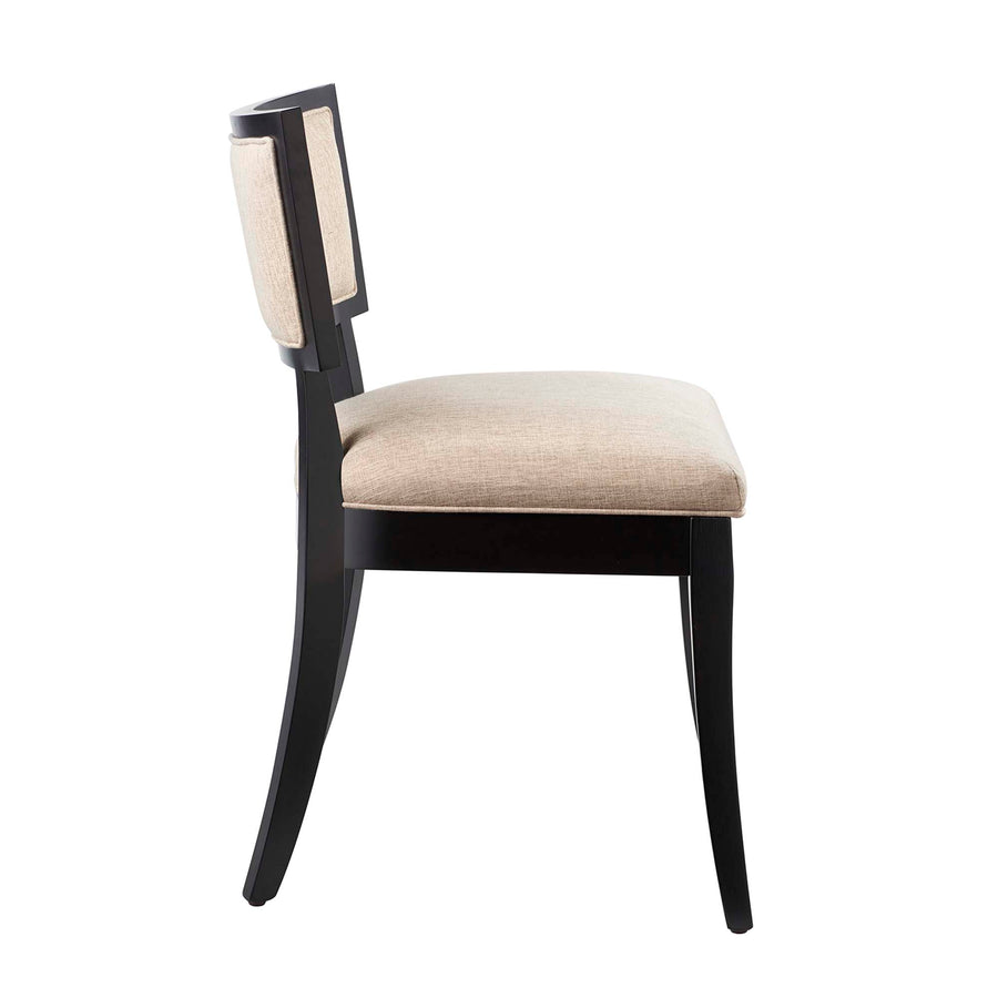 Eidfjord Upholstered Fabric Dining Chairs Set of 2 in Beige