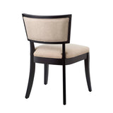 Eidfjord Upholstered Fabric Dining Chairs Set of 2 in Beige