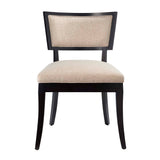 Eidfjord Upholstered Fabric Dining Chairs Set of 2 in Beige