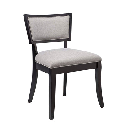 Pristine Upholstered Fabric Dining Chairs Set of 2 by Furniture for America