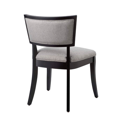 Pristine Upholstered Fabric Dining Chairs Set of 2 by Furniture for America
