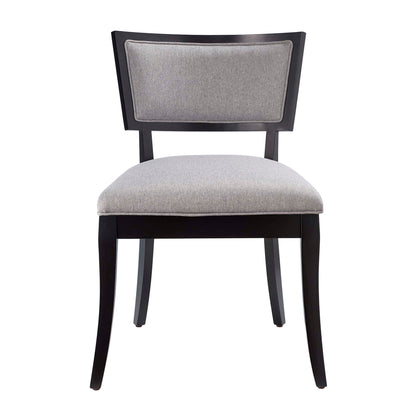 Pristine Upholstered Fabric Dining Chairs Set of 2 by Furniture for America