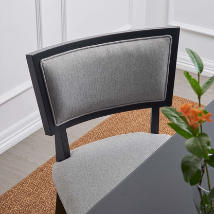 Pristine Upholstered Fabric Dining Chairs Set of 2 by Furniture for America