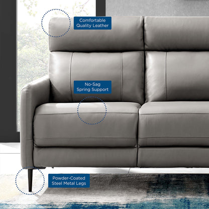 Huxley Leather Sofa by Furniture for America