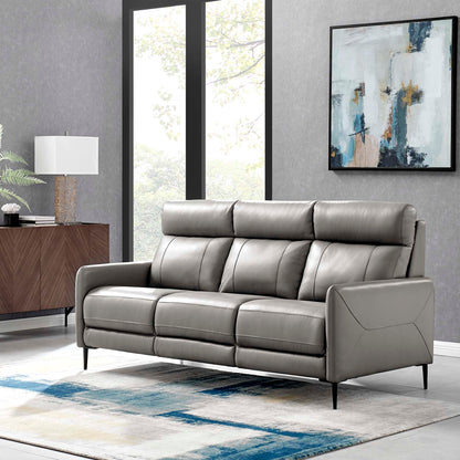 Huxley Leather Sofa by Furniture for America