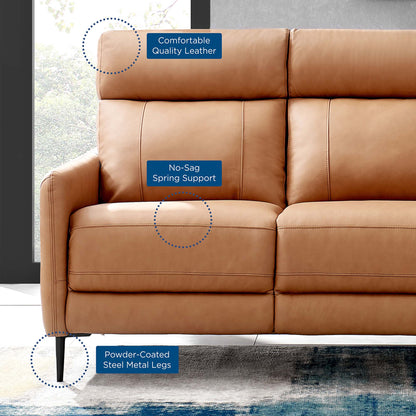 Huxley Leather Sofa by Furniture for America