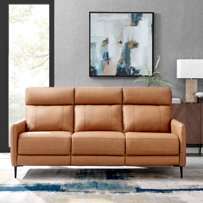 Huxley Leather Sofa by Furniture for America