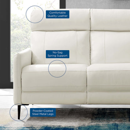 Huxley Leather Sofa by Furniture for America
