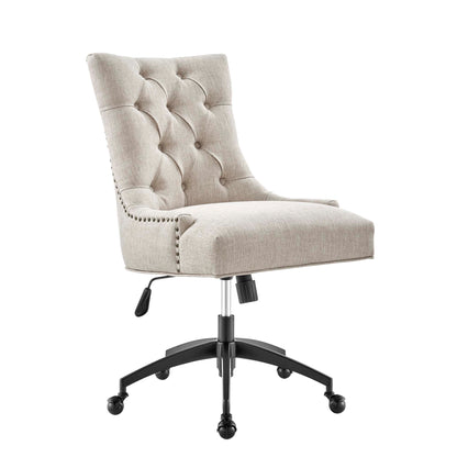 Regent Tufted Fabric Office Chair by Furniture for America