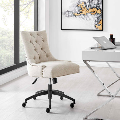 Regent Tufted Fabric Office Chair by Furniture for America