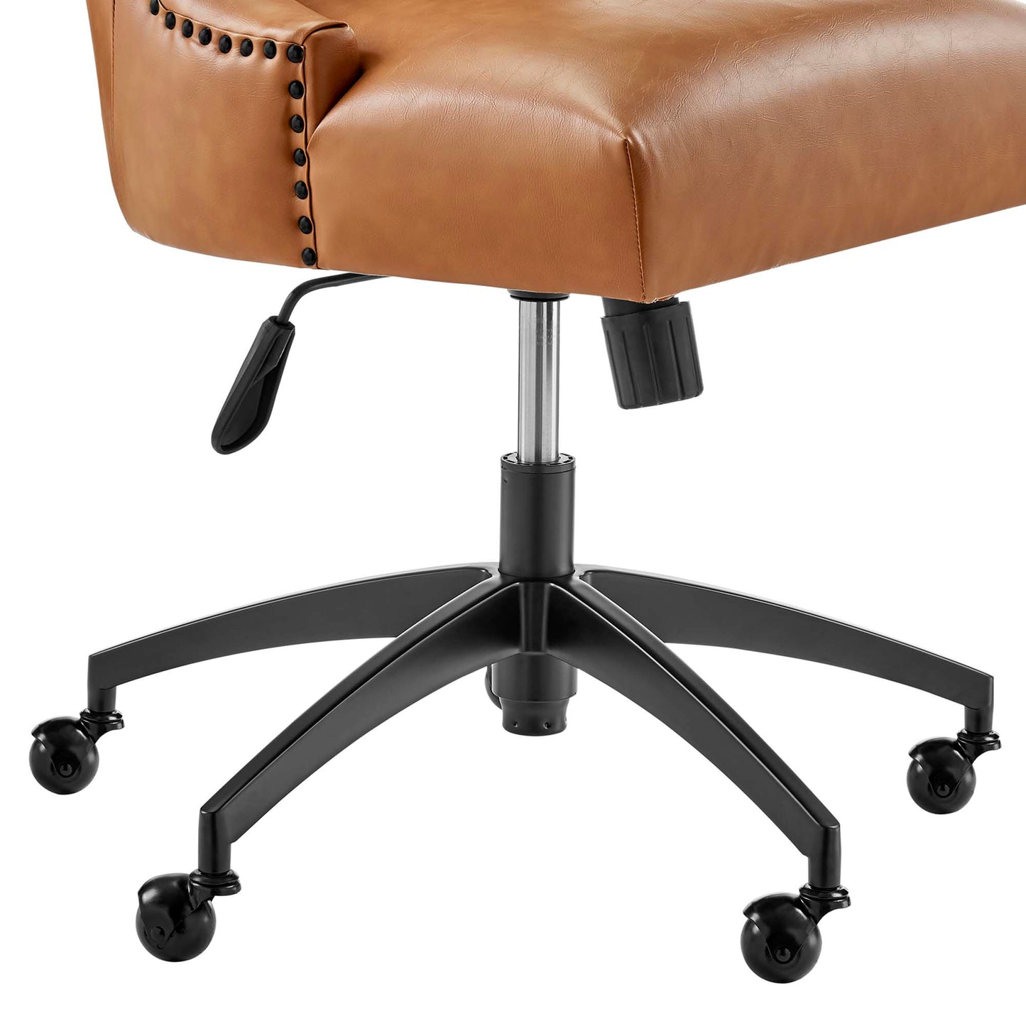 Empower Channel Tufted Vegan Leather Office Chair by Furniture for America