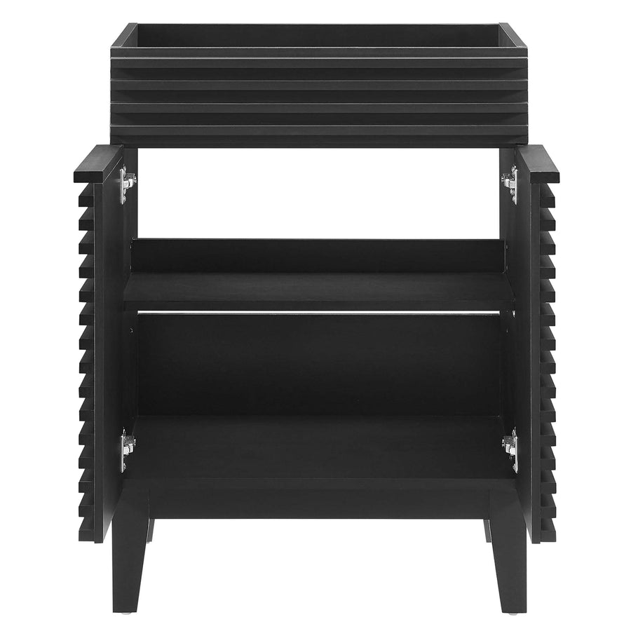 Vera 24" Bathroom Vanity Cabinet (Sink Basin Not Included) in Black