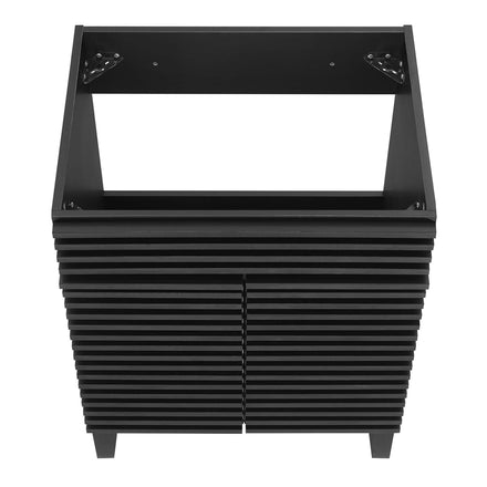 Render 24" Bathroom Vanity Cabinet (Sink Basin Not Included) in Black