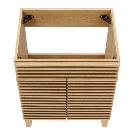 Render 24" Bathroom Vanity Cabinet (Sink Basin Not Included) in Oak