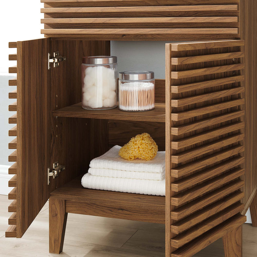 Vera 24" Bathroom Vanity Cabinet (Sink Basin Not Included) in Walnut