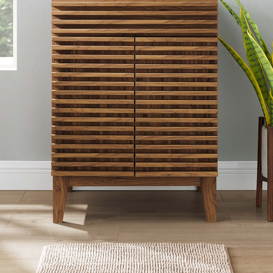 Vera 24" Bathroom Vanity Cabinet (Sink Basin Not Included) in Walnut