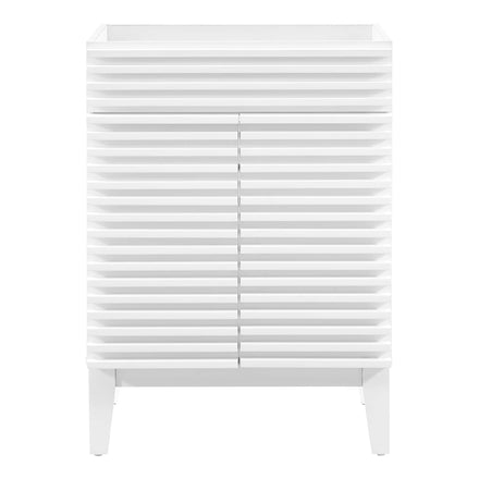 Render 24" Bathroom Vanity Cabinet (Sink Basin Not Included) in White