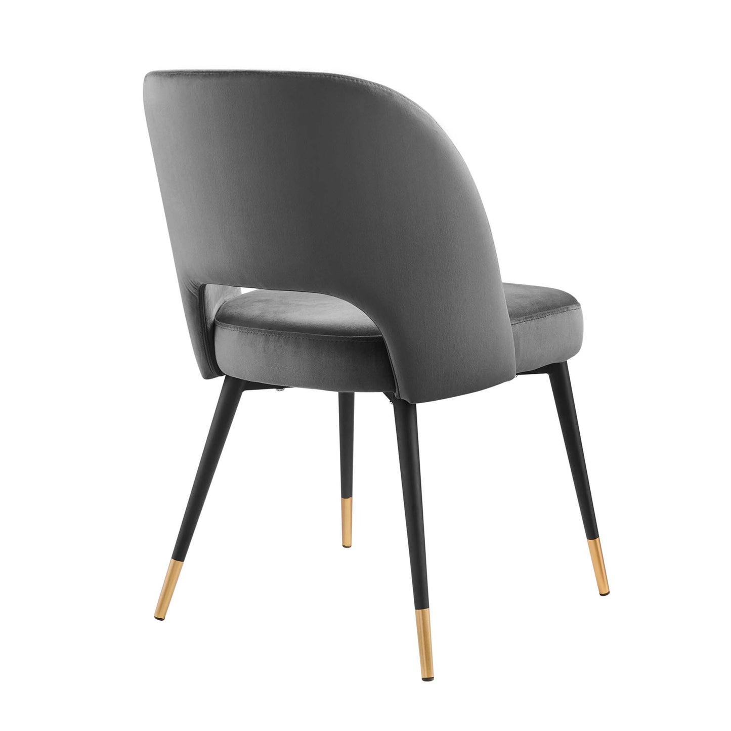 Rouse Performance Velvet Dining Side Chairs Set of 2 by Furniture for America