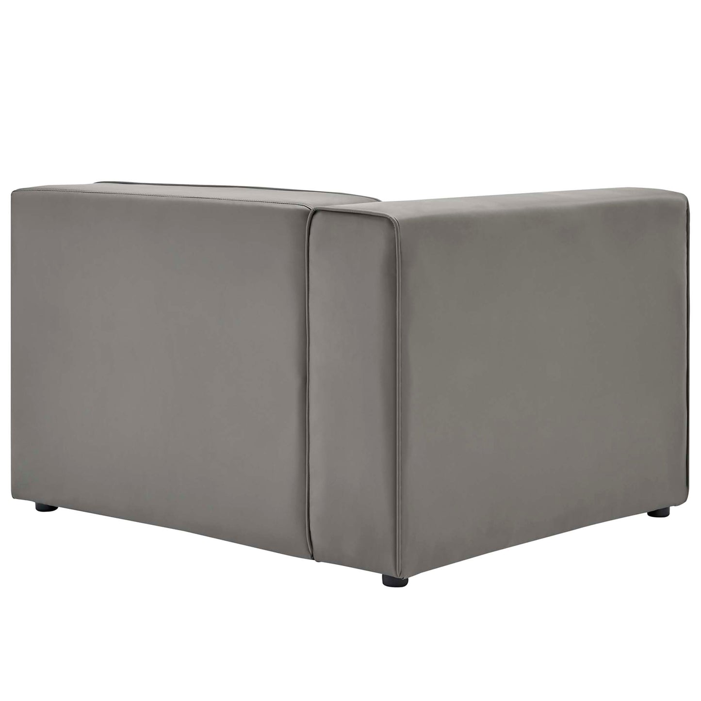 Mingle Vegan Leather Left-Arm Chair by Furniture For America