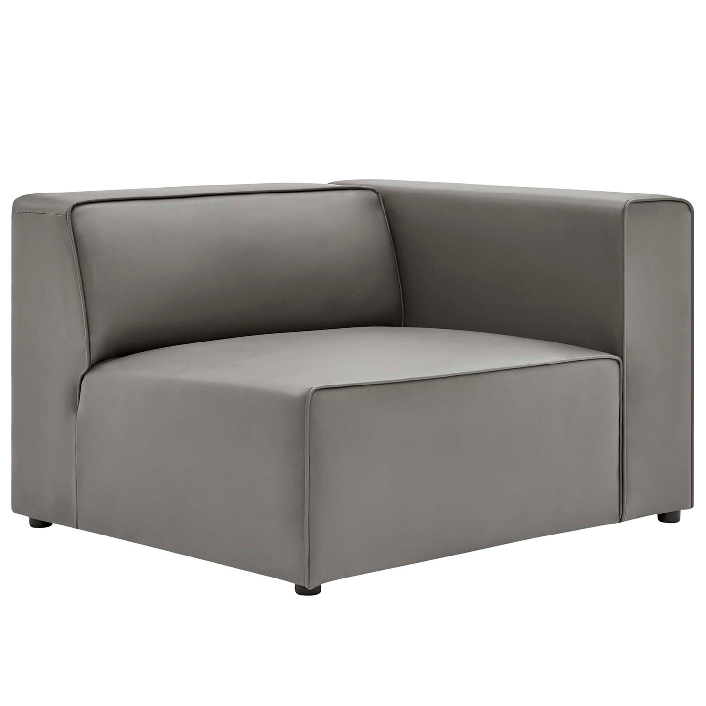 Mingle Vegan Leather Right-Arm Chair by Furniture For America