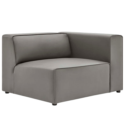 Mingle Vegan Leather Right-Arm Chair by Furniture For America