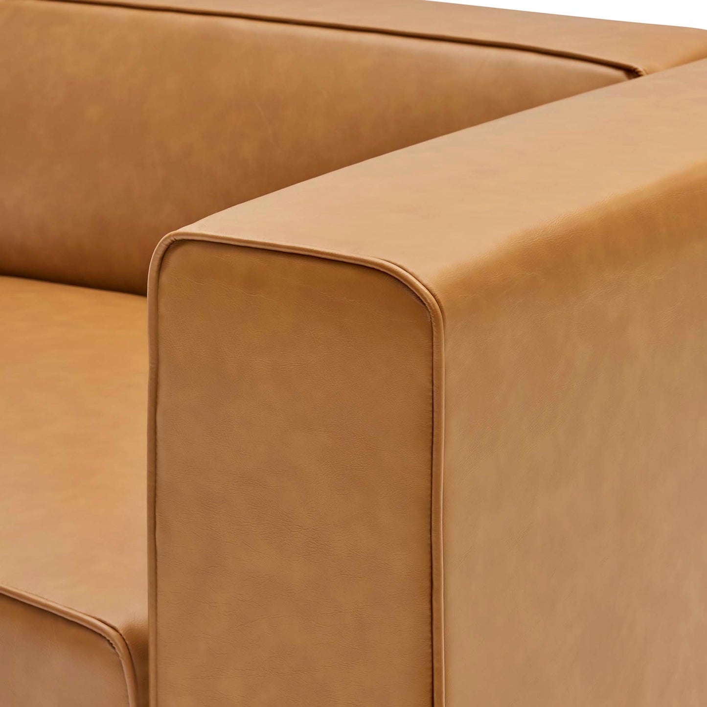 Mingle Vegan Leather Right-Arm Chair by Furniture For America