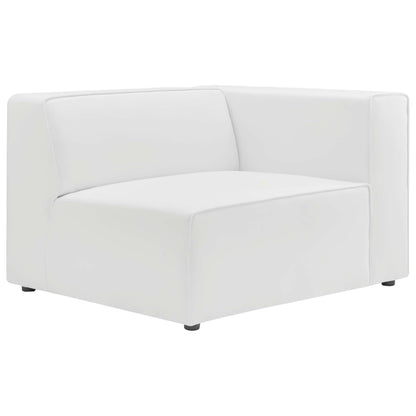 Mingle Vegan Leather Right-Arm Chair by Furniture For America