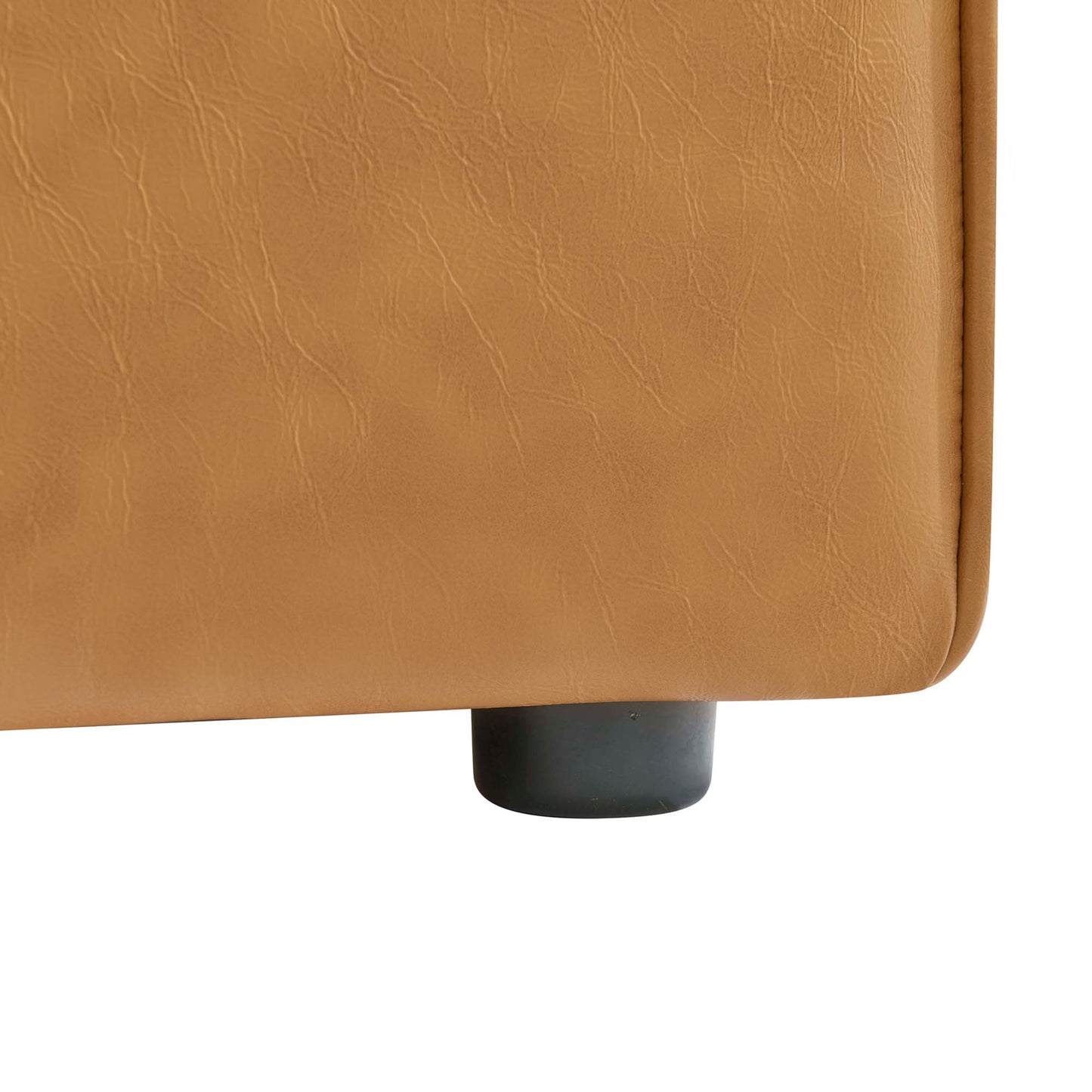 Mingle Vegan Leather Armless Chair by Furniture For America